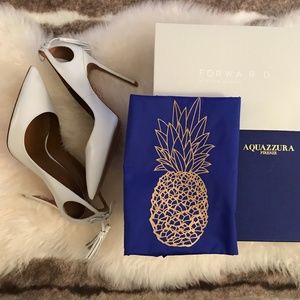 Aquazzura White Heels